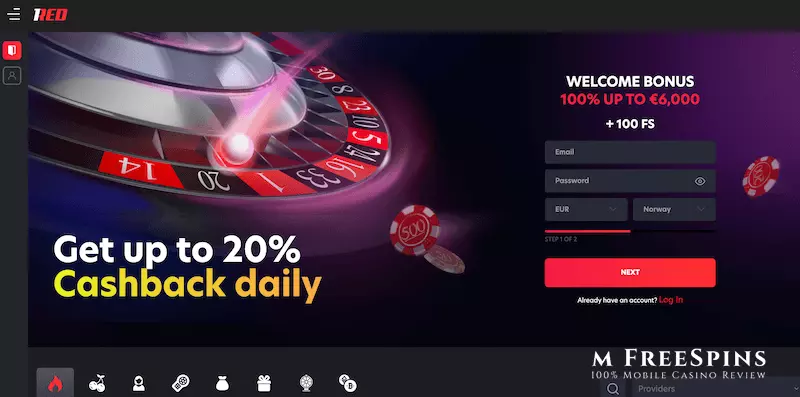 1Red Mobile Casino Review