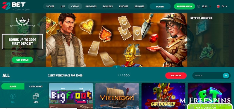 22bet Casino Bonus 100 Up To 300 First Deposit Bonus 22bet Casino Bonus 100 Up To 300 First Deposit Bonus