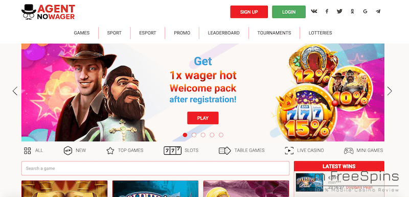 Agent NoWager Mobile Casino Review