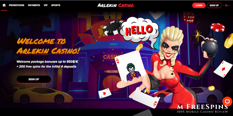 Arlekin Mobile Casino Review