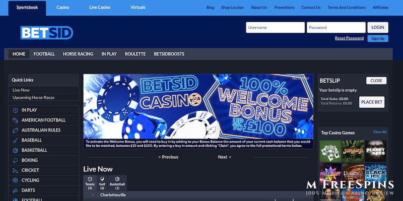 BetSid Mobile Casino Review