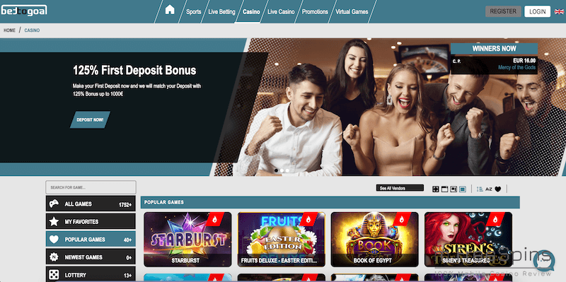 BetToGoal Mobile Casino Review