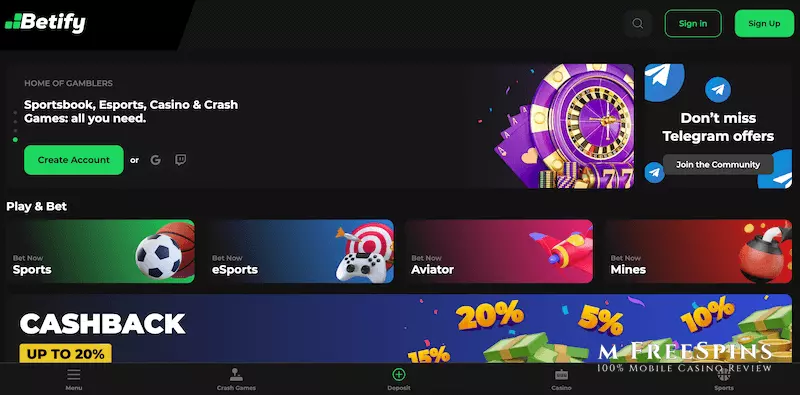 Betify Mobile Casino Review