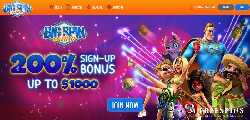 Big Spin Mobile Casino Review