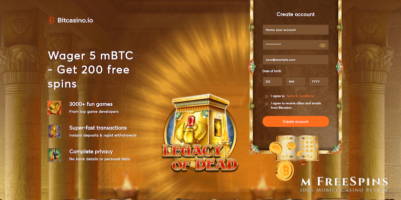 Bitcasino.io Mobile Casino Review