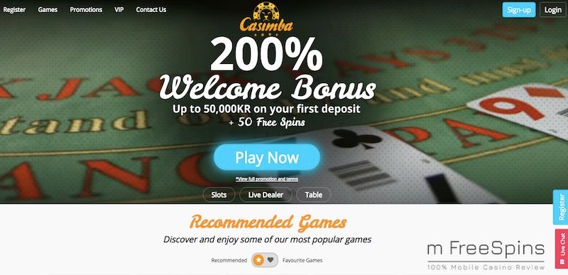 Casimba Mobile Casino Review