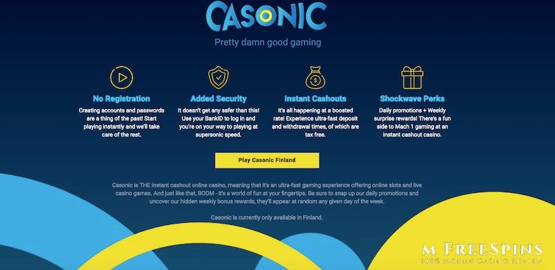 Casonic Mobile Casino Review