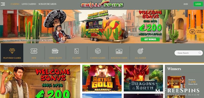 Chilli Spins Mobile Casino Review