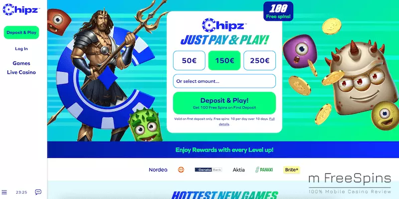 Chipz Mobile Casino Review