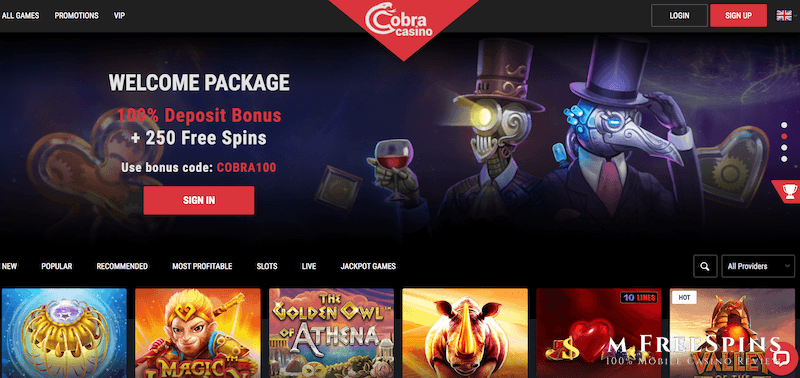 Cobra Mobile Casino Review