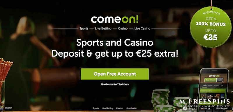 ComeOn Mobile Casino Review