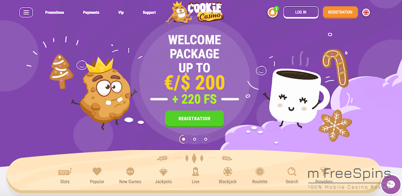 Cookie Mobile Casino Review