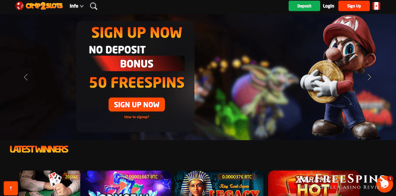 Cryp2slots Mobile Casino Review