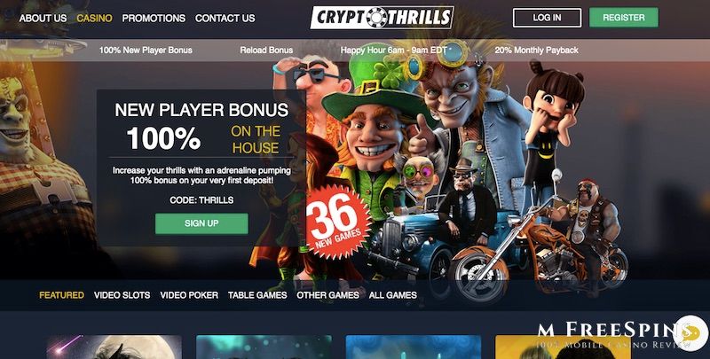 Crypto thrills casino no deposit bonus codes 2019