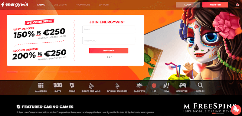 EnergyWin Mobile Casino Review