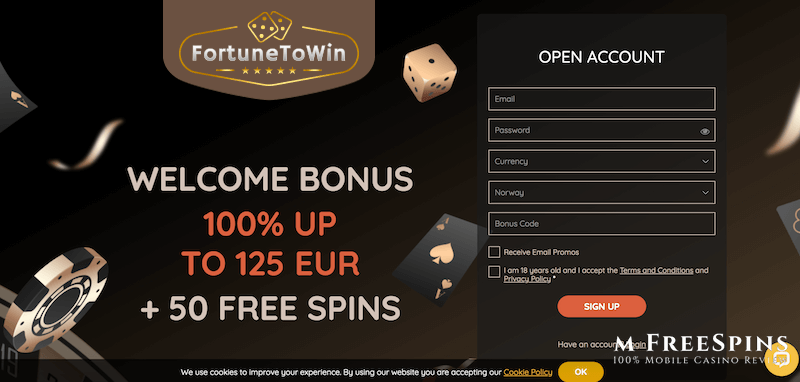 FortuneToWin Mobile Casino Review