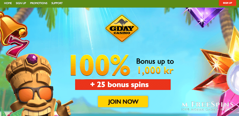 G'Day Mobile Casino Review