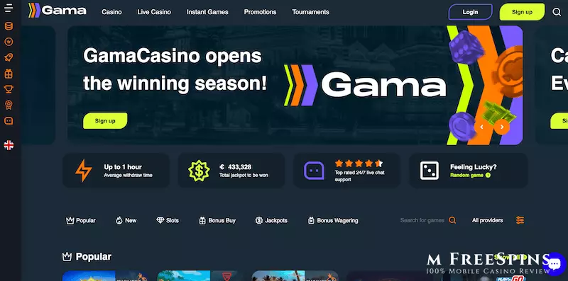 Gama Mobile Casino Review