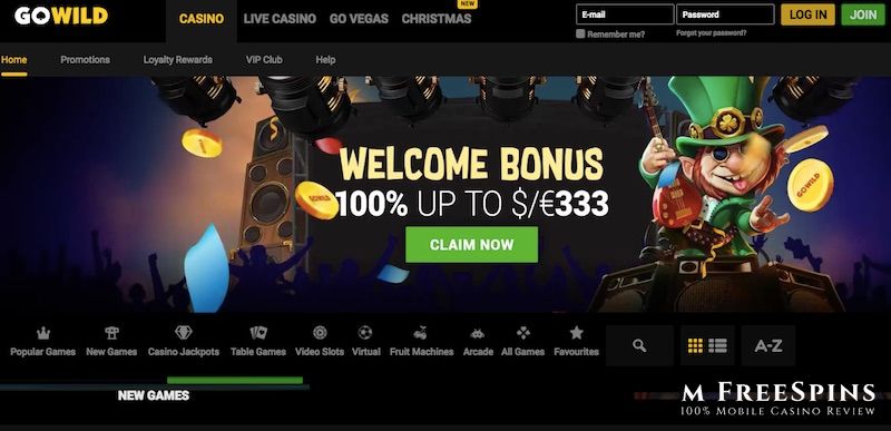 GoWild Mobile Casino Review