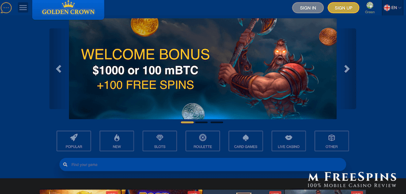 Golden Crown Mobile Casino Review