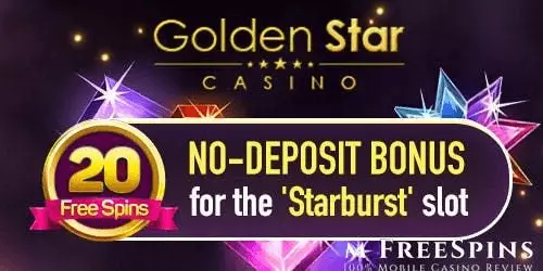 GoldenStar casino no deposit free spins bonus