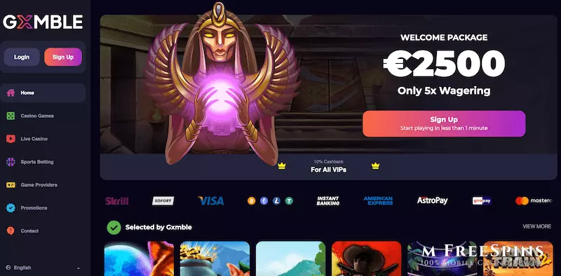 Gxmble Mobile Casino Review