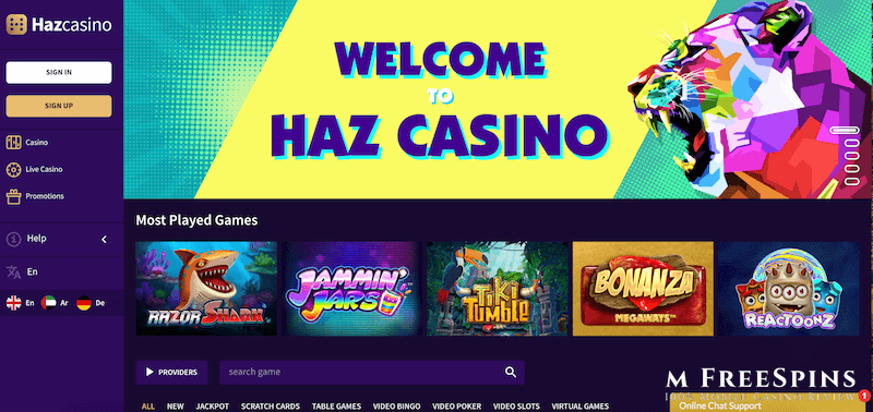 Haz Mobile Casino Review