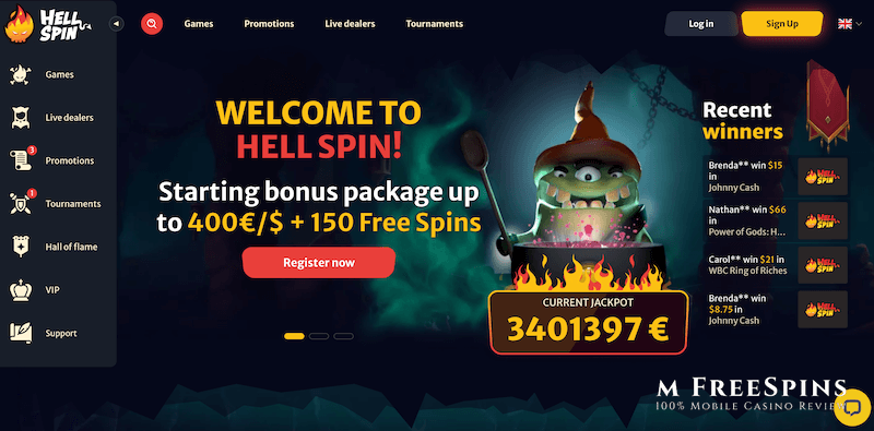 Hell Spin Mobile Casino Review