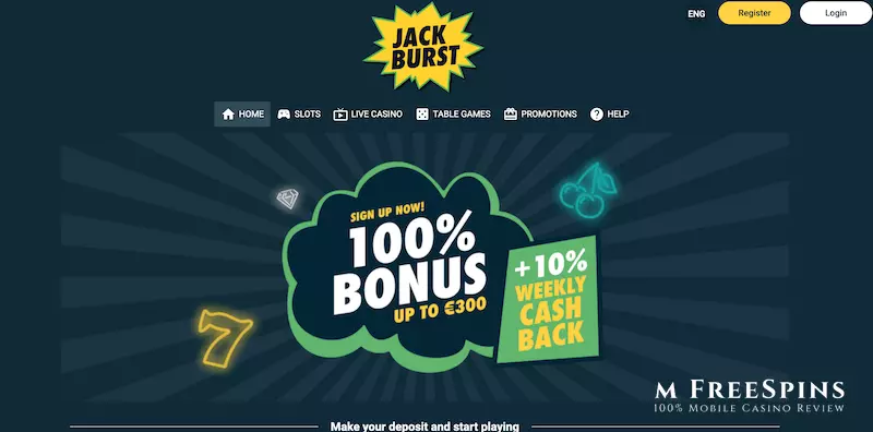 Jackburst Mobile Casino Review