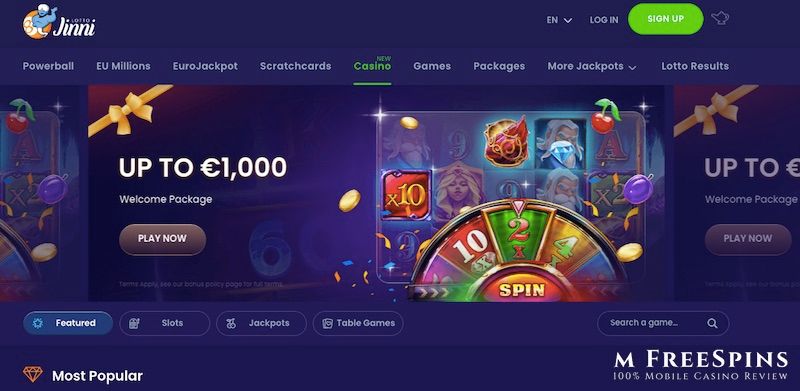 Jinni Lotto Mobile Casino Review