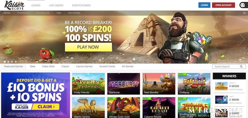 KaiserSlots Mobile Casino Review
