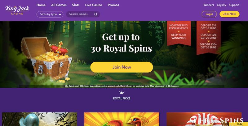 King Jack Mobile Casino Review