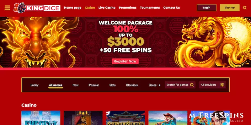 KingDice Mobile Casino Review