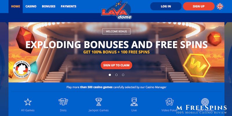 Lavadome Mobile Casino Review
