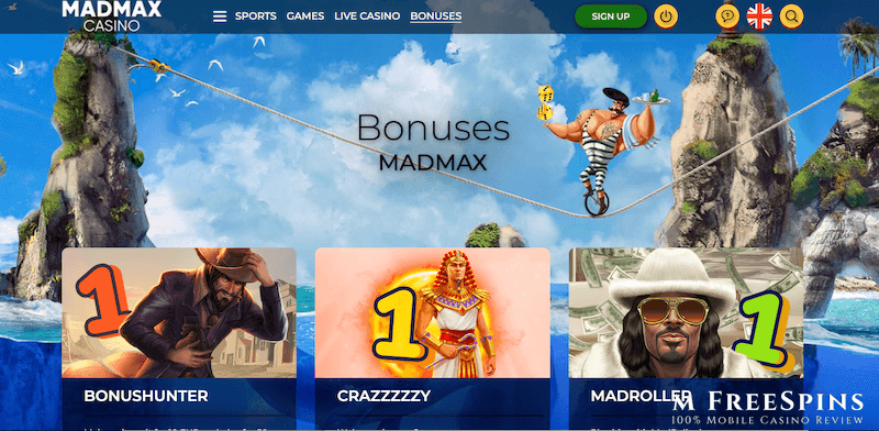 MadMax Mobile Casino Review