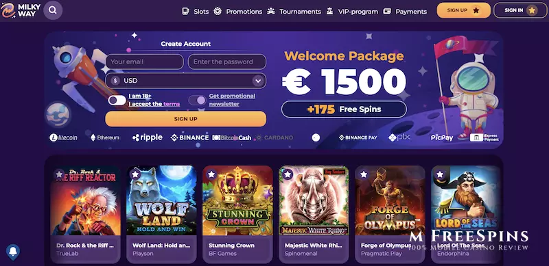 MilkyWay Mobile Casino Review