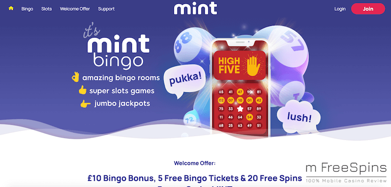 MintBingo Mobile Casino Review