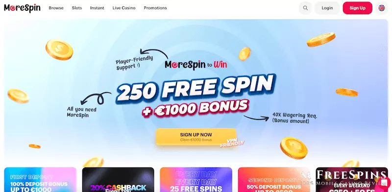 MoreSpin Mobile Casino Review