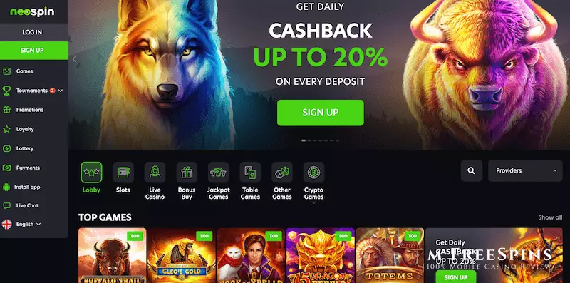 NeoSpin Mobile Casino Review