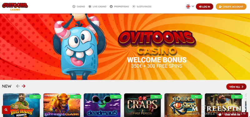 Ovitoons Mobile Casino Review