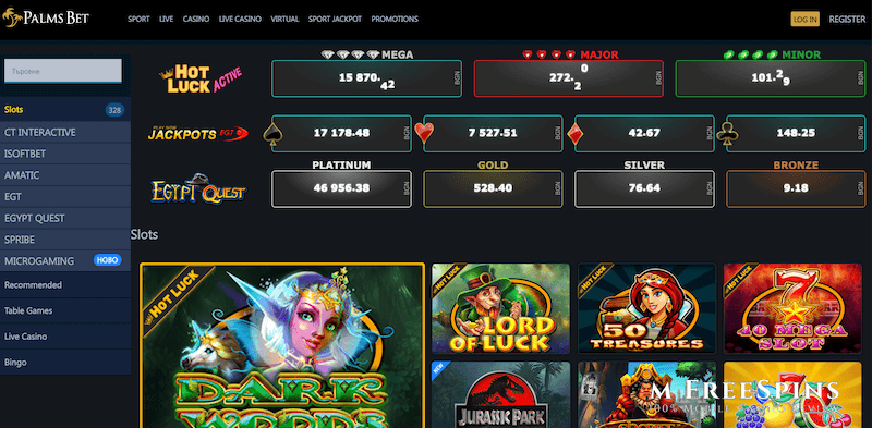 Palms Bet Mobile Casino Review