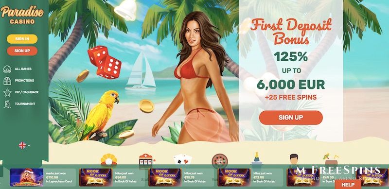 Paradise Mobile Casino Review