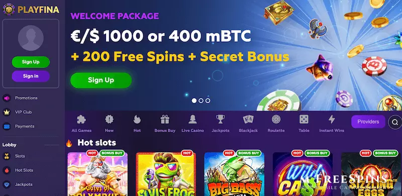 Playfina Mobile Casino Review