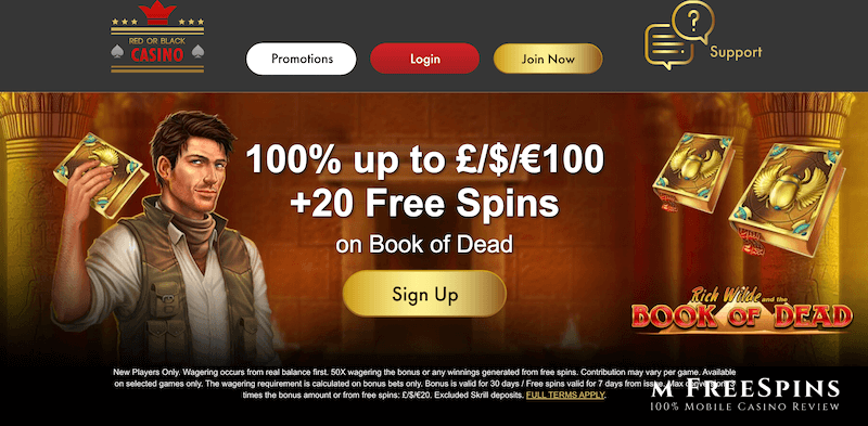 Red or Black Mobile Casino Review