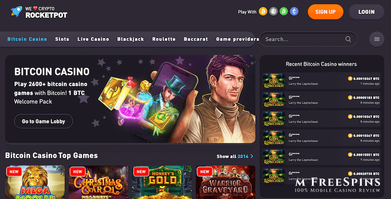 Rocketpot Mobile Casino Review