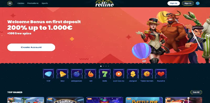 Rollino Mobile Casino Review