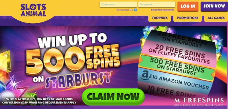 Slots Animal Mobile Casino Review