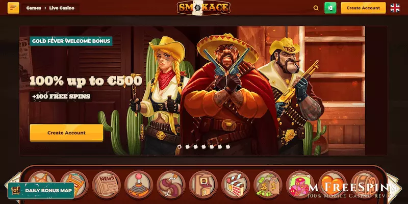 Smokace Mobile Casino Review