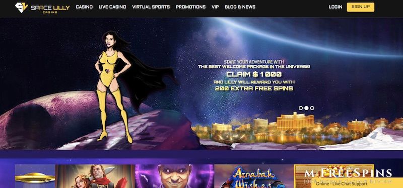 Space Lilly Mobile Casino Review