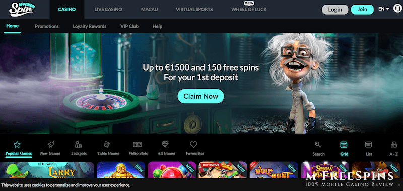 Spin Madness Mobile Casino Review
